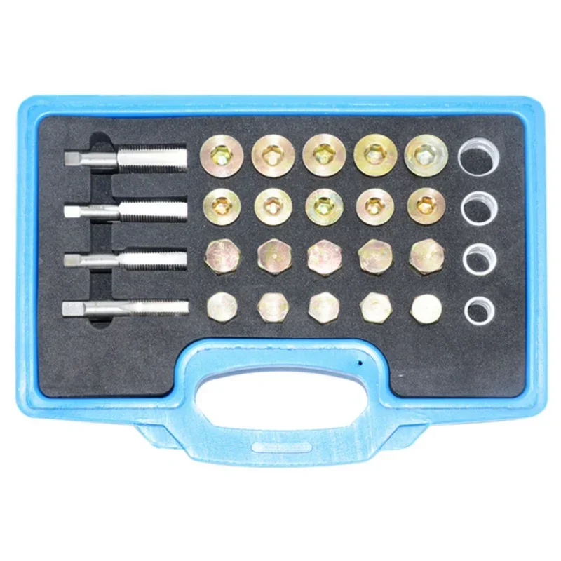 Совершенно новый 64 шт. набор для ремонта резьбы масляного поддона поддон коробка