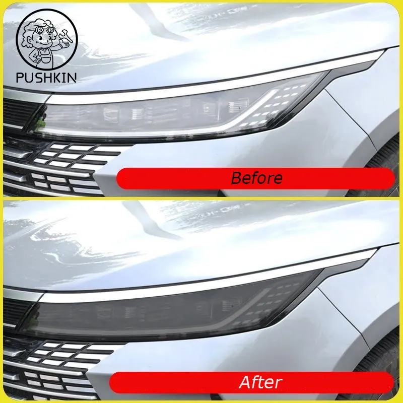 Для BYD KING SEAL 5 DMI Chazor 2025 ТПУ черненые прозрачные фары задние фонари защитная пленка