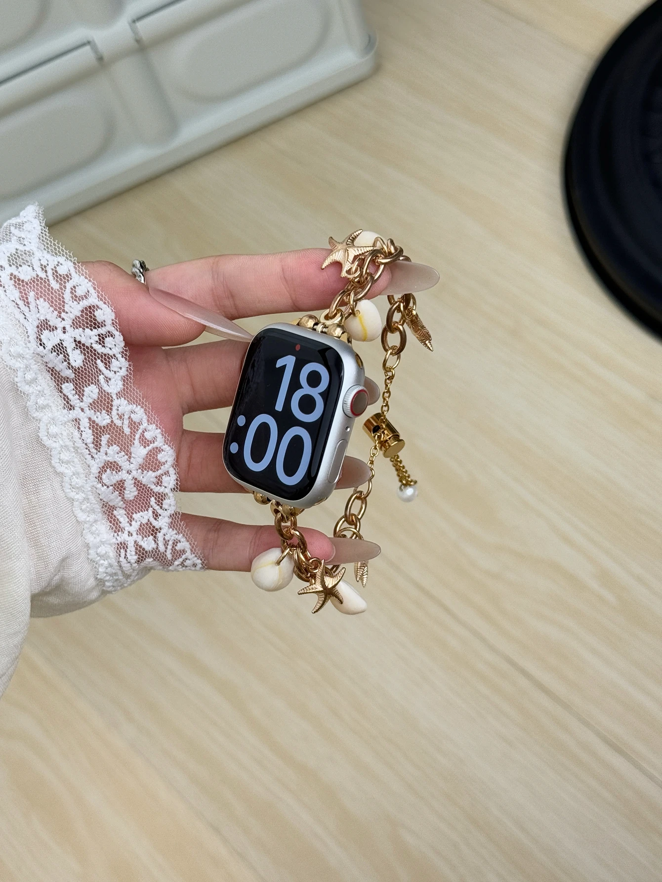 Фото Отличная металлическая звезда в виде морской звезды для ремешка Apple Watch серии 8/7/6/10/9 40 мм 41 мм 38 мм 42 мм 44 мм 45 мм 46 мм ремешок №3