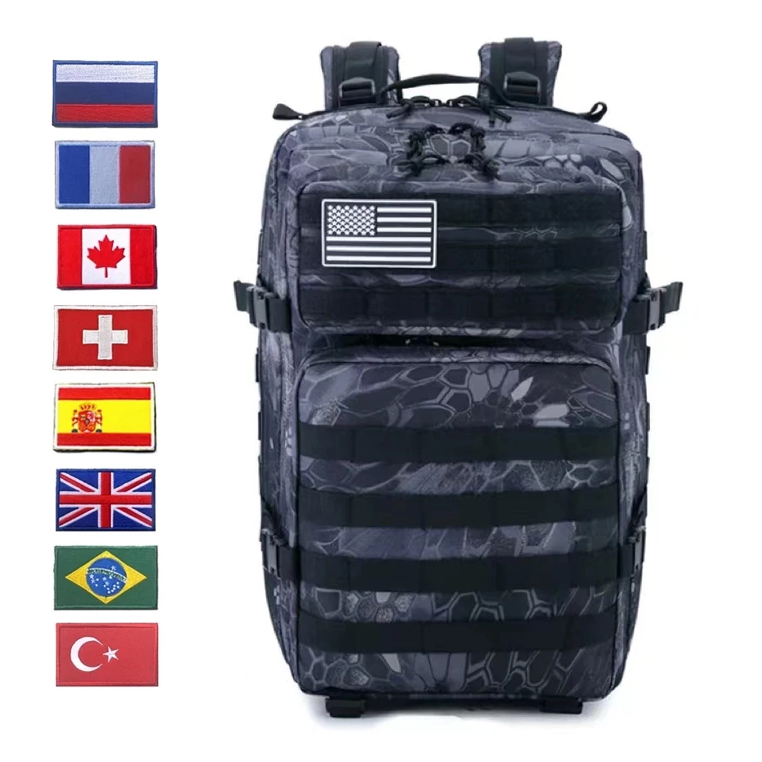

Нейлоновый тактический Водонепроницаемый рюкзак 1000D для походов, рыбалки, охоты, мужской уличный военный рюкзак, армейская сумка с системой...