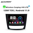1280*720 8G + 128G Carplay DSP Android 11,0 автомобильный DVD-плеер GPS WIFI Bluetooth 5,0 RDS радио для Benz E-class W211 E200 2002-2010