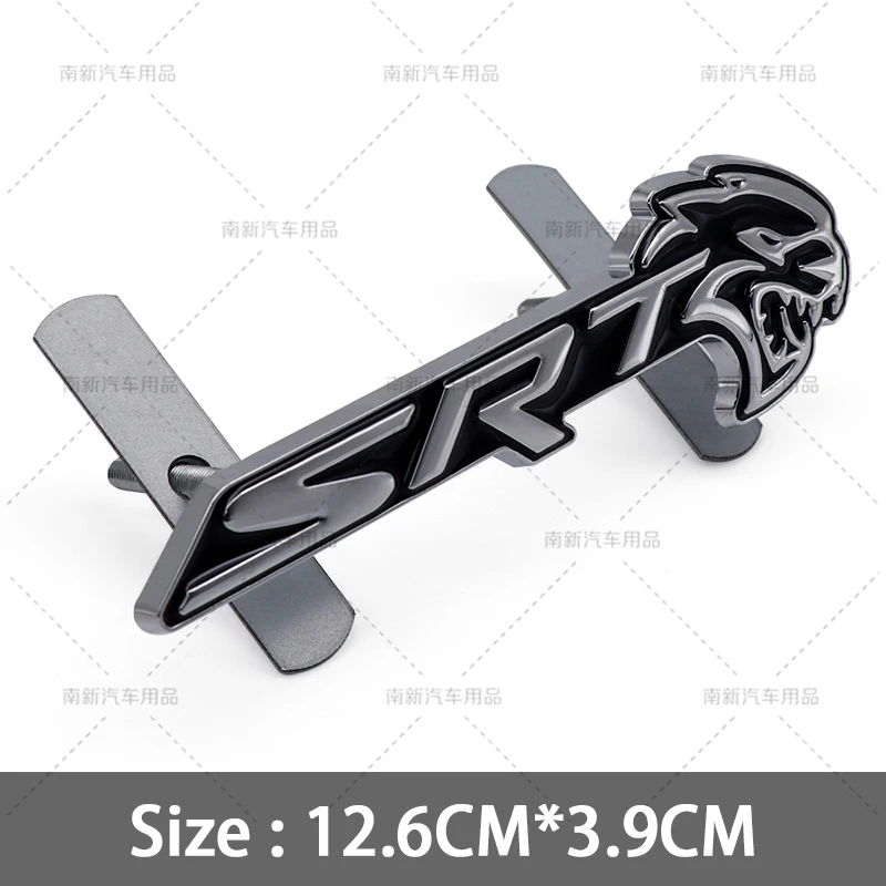 

3D металлические наклейки Srt Hellcat, эмблема передней решетки автомобиля, эмблема заднего багажника, демон, значок для зарядного устройства, дротика Durango Caliber Journey Caravan Ram