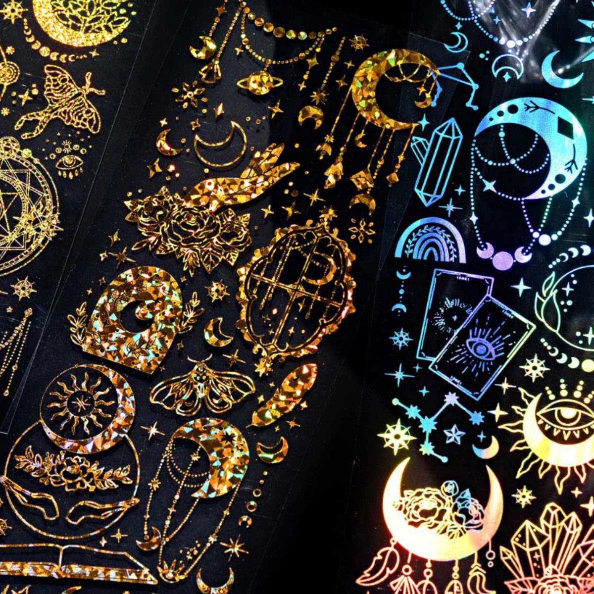 3 листа винтажная лазерная Золотая наклейка в виде бабочки для домашних животных