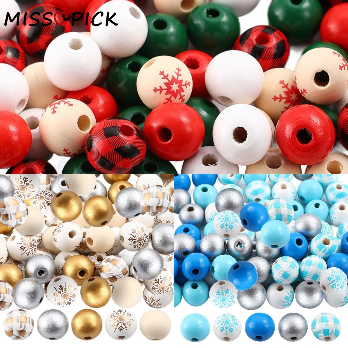 Бусины деревянные для украшения дома 16 мм 50 шт. |