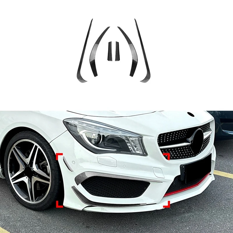 Для Mercedes Benz CLA Class C117 AMG Line 2013-2015 передний бампер разделитель губ спойлер диффузор