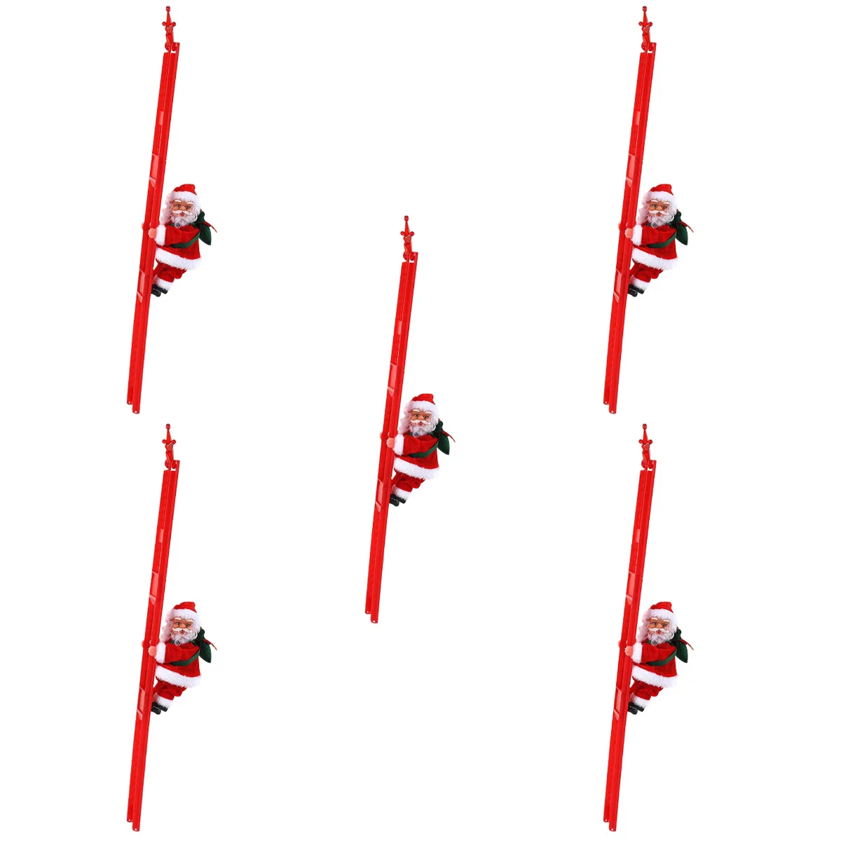 

5x лестница для скалолазания, Санта-Клаус, рождественские куклы, украшение на окно, Рождество, скалолазание, Санта-Клаус, детская елка