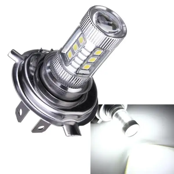 

H4 80W 4000LM 6000K-6500K Led Headlight Bulb Kit High Low Beam Super-bright Bulb With Lens Car Modified Parts