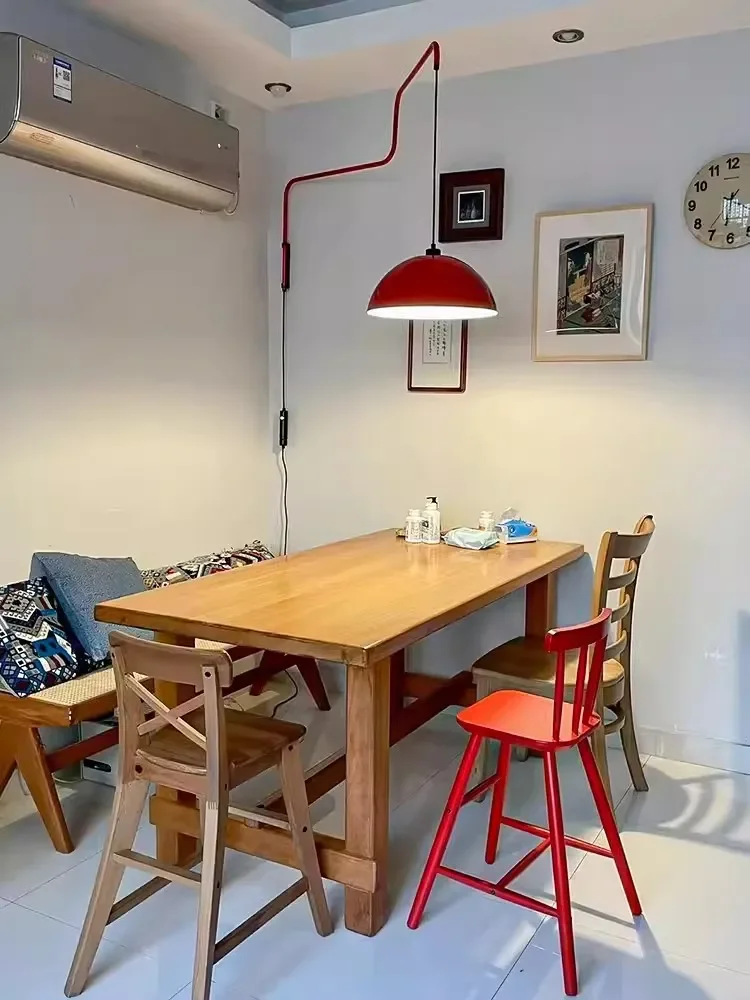 Красная рокерная люстра антикварная гостиная кабинет настенный светильник для