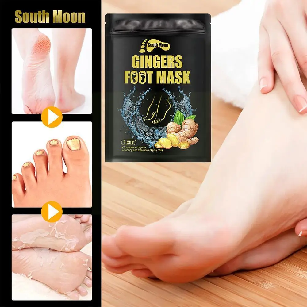 

1pair Feet Exfoliating Foot Skin Care Peeling Dead Skin Feet Pedicure Socks Foot Cream For Heels P8v7