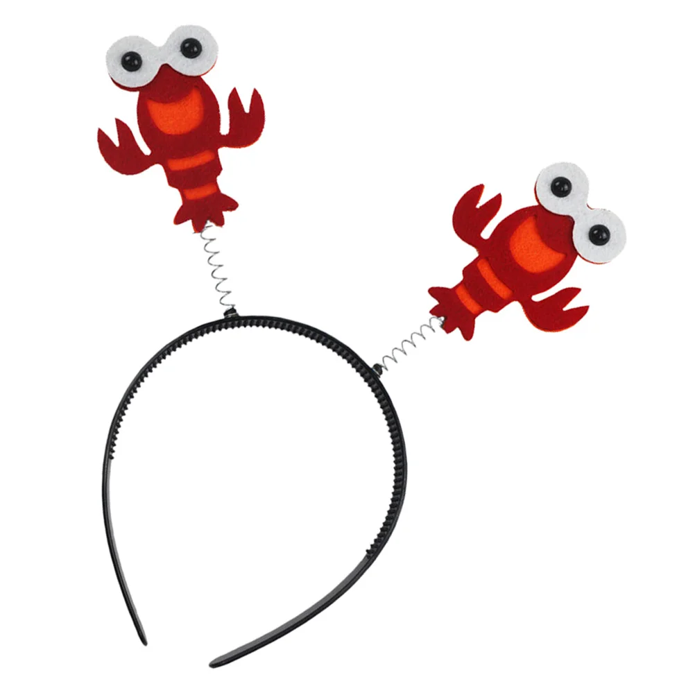 

Headband Lobster Head Bopper Crayfish Headwear Hair Hoop Kids Animal Cosplay Girl Cartoon Crab Party Masquerade Hat Hairband
