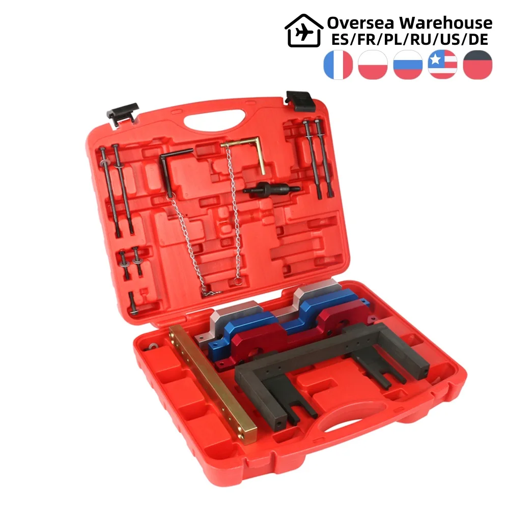 

Car Camshaft Crankshaft Alignment Engine Timing Locking Tool Set Kit For BMW N51 N52 N53 N54 N55 E60 E61 E64 E91 E92