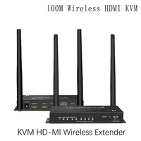 5ghz 4k uhd kvm wireless transmitter receiver kit hd video extender converter 100m wifi hd sender receiver adapter for dvd pc