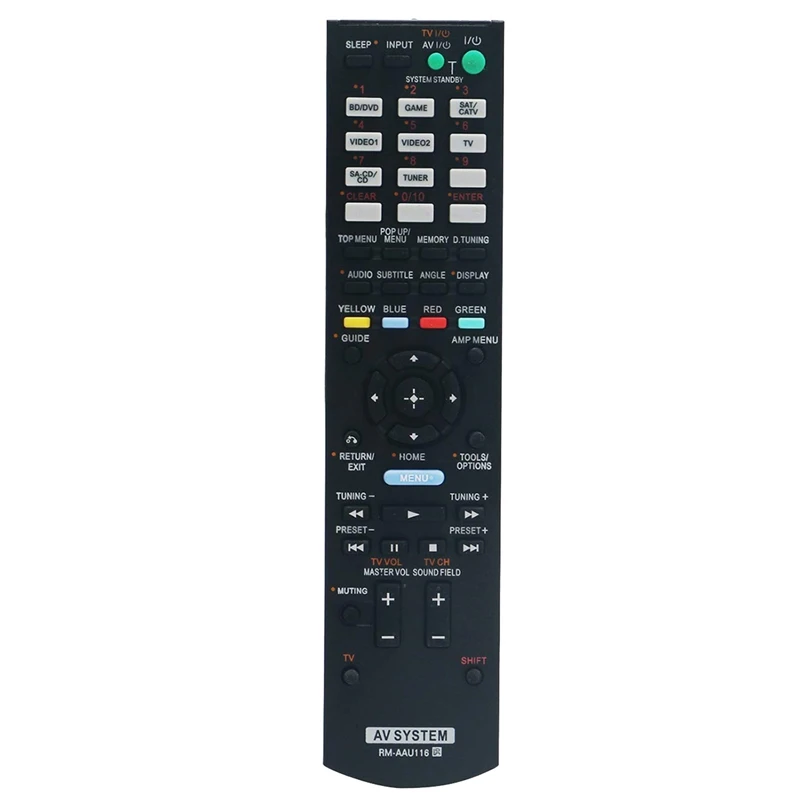 

Remote Control Replace RM-AAU116 For Sony AV Receiver STR-DH710 STR-DH520 STR-DN850 STR-DH830 STR-DH750 STR-KS380 STR-KS470