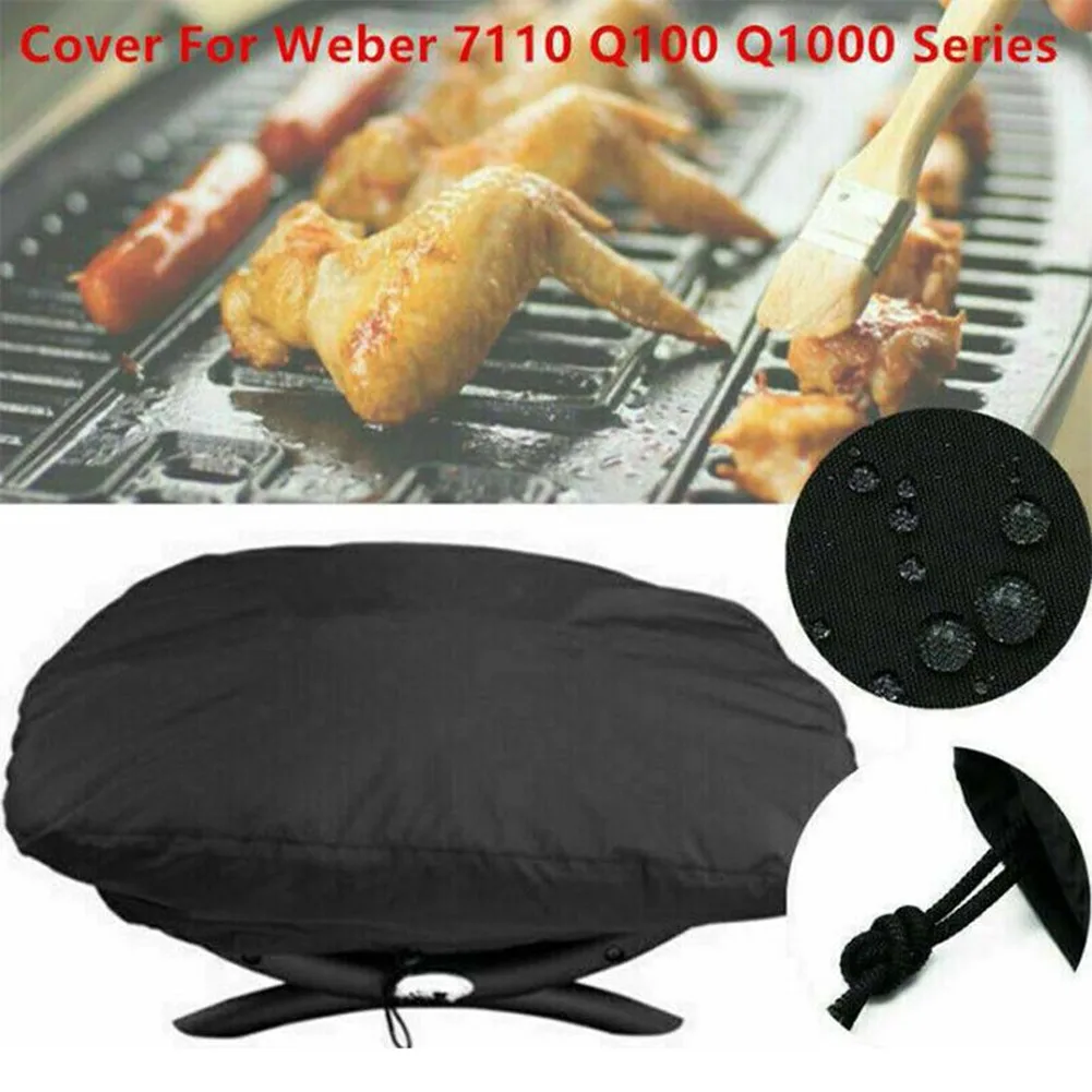

Waterproof Dust Cover For Weber 7110 Q1000 Portable BBQ Stove Grill Cover Waterproof UV Resistant Home Cooking Tools