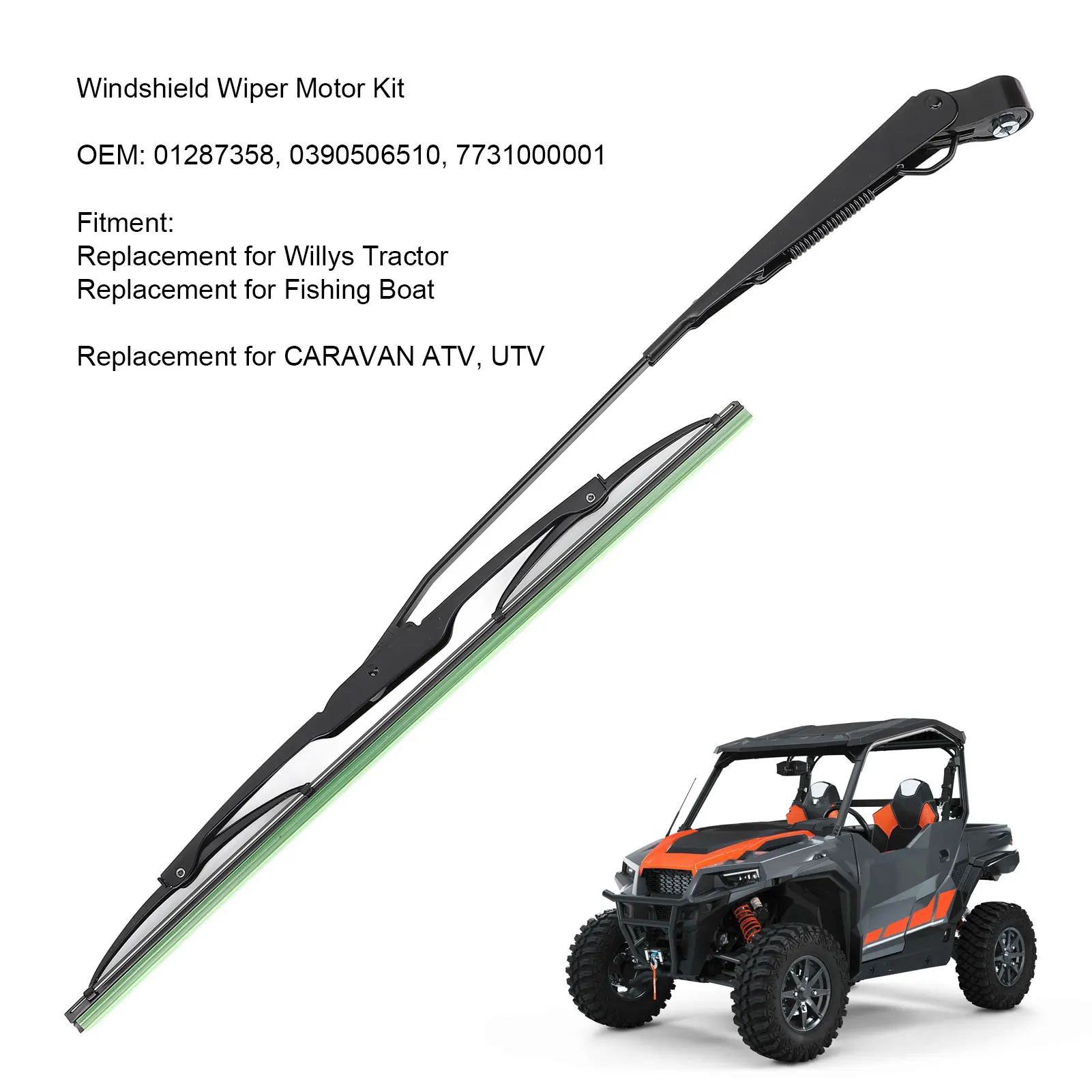 Двигатель стеклоочистителя для лобового стекла 01287358 дюйма 12 В