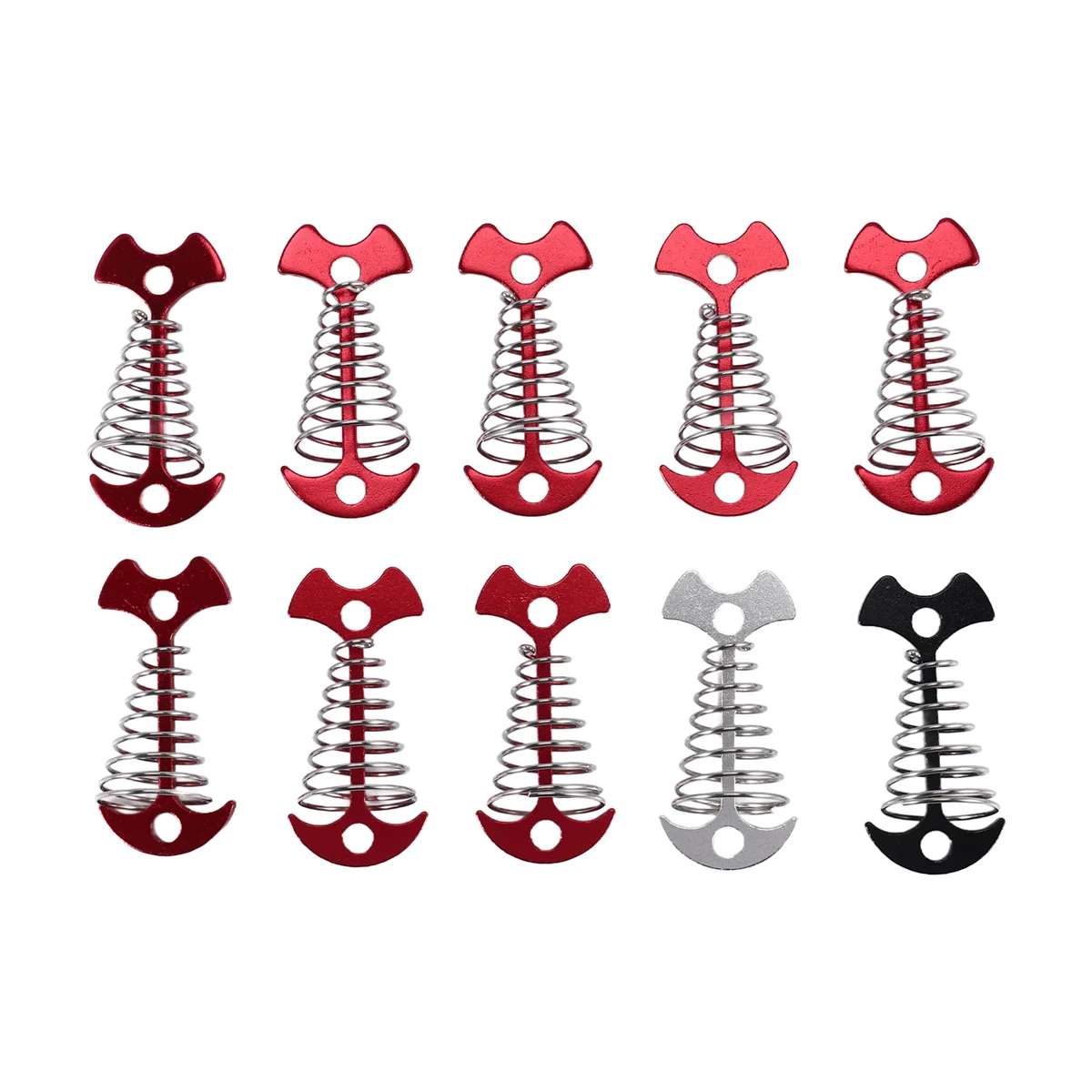 10 шт. регулируемая доска для пола пружинный якорь колышки палатки пряжка уличный