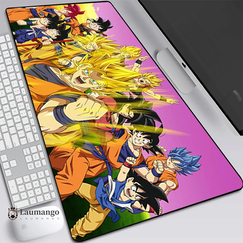 

Super DBZ Goku Gaming Mouse Pad Gamer Computer Mat Large Office Carpet Xxl Mousepad Pc Cabinet For Gamers Accessories Mats Desk