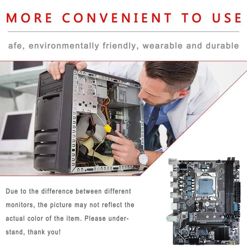 

X79 Motherboard Set+E5 2420 CPU+4G DDR3 RAM+SATA Cable+RJ45 Network Cable LGA1356 DDR3 Slot M.2 NVME SATA3.0 Motherboard