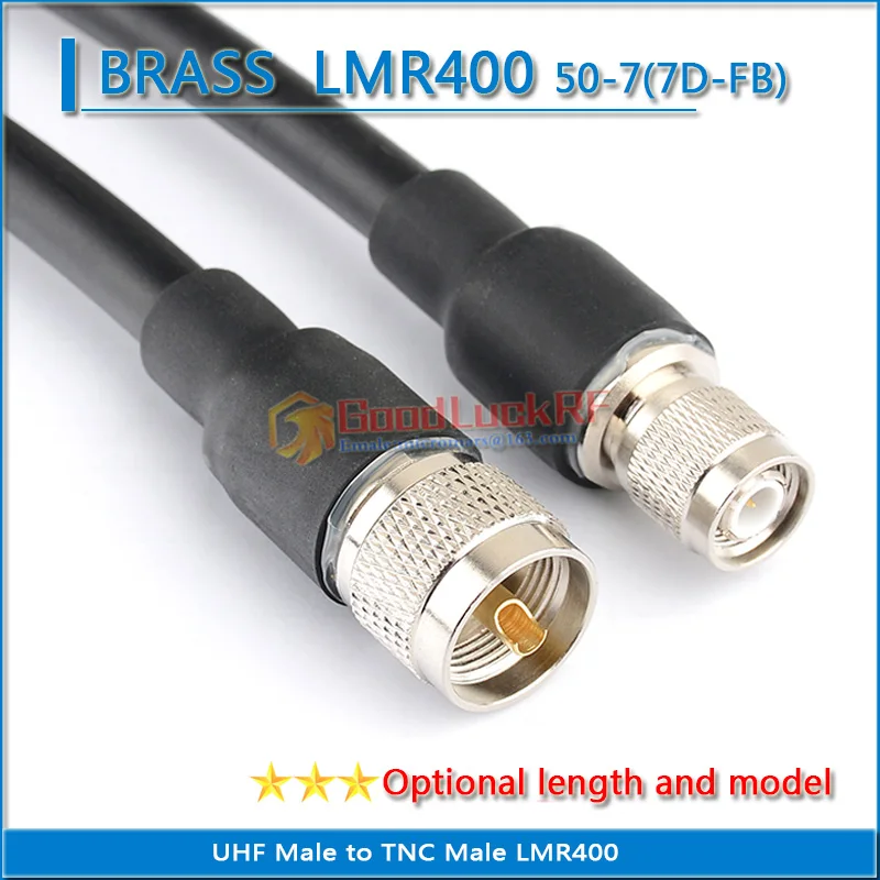 

PL259 SO239 PL-259 SO-239 UHF Male to L12 TNC Male Coaxial Pigtail Jumper LMR400 RG8 RG8U RG8/U SYWV50-7 7D-FB extend Cable