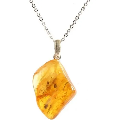 

Ожерелье из натурального ископаемого янтарного камня (цепочка в комплекте)