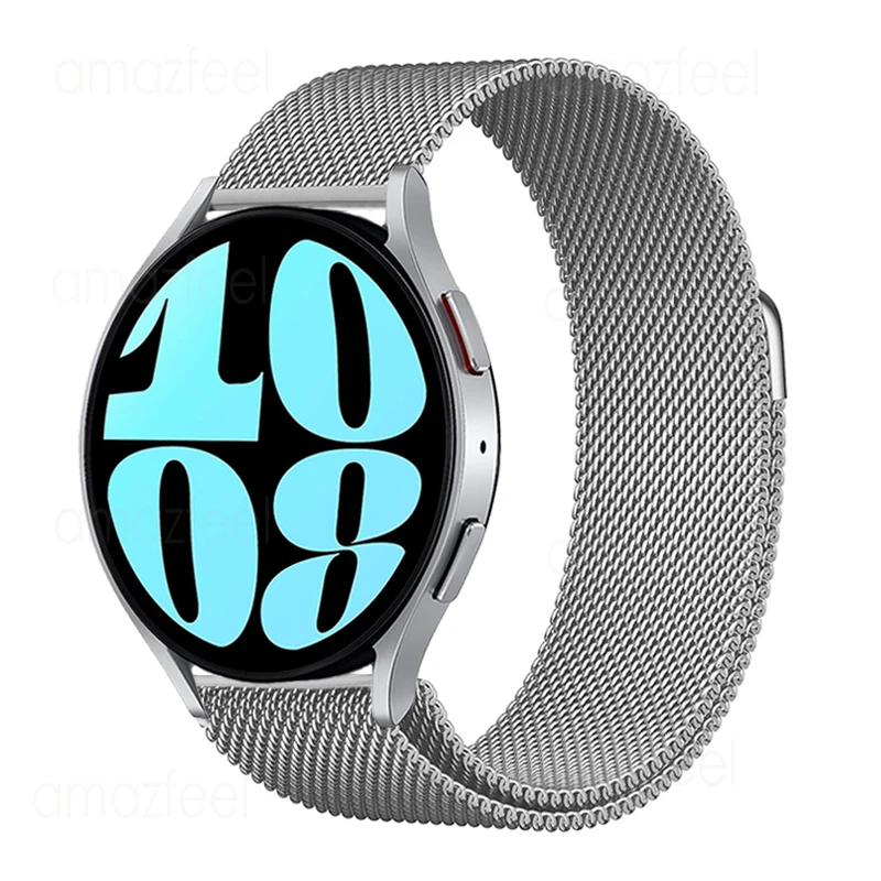 

Браслет магнитный для Samsung Galaxy Watch 6 5 4 40 мм 44 мм, классический металлический браслет для Active 2, 20 мм 42 мм 46 мм 43 мм 47 мм