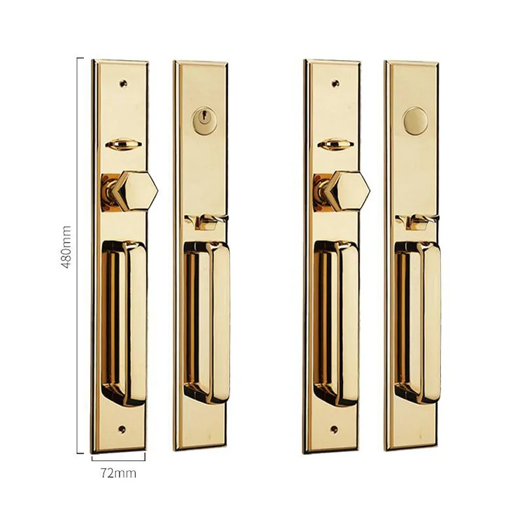 

High Quality Main Double Door Lock with Handle Design for Entry Wood Door