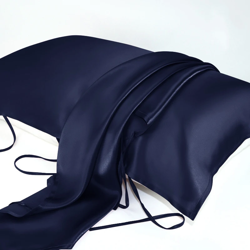 Шелковое полотенце для подушки, 16 мм, 100% шелк тутового шелкопряда, однотонная наволочка, галстук для подушки, для дома, путешествий
