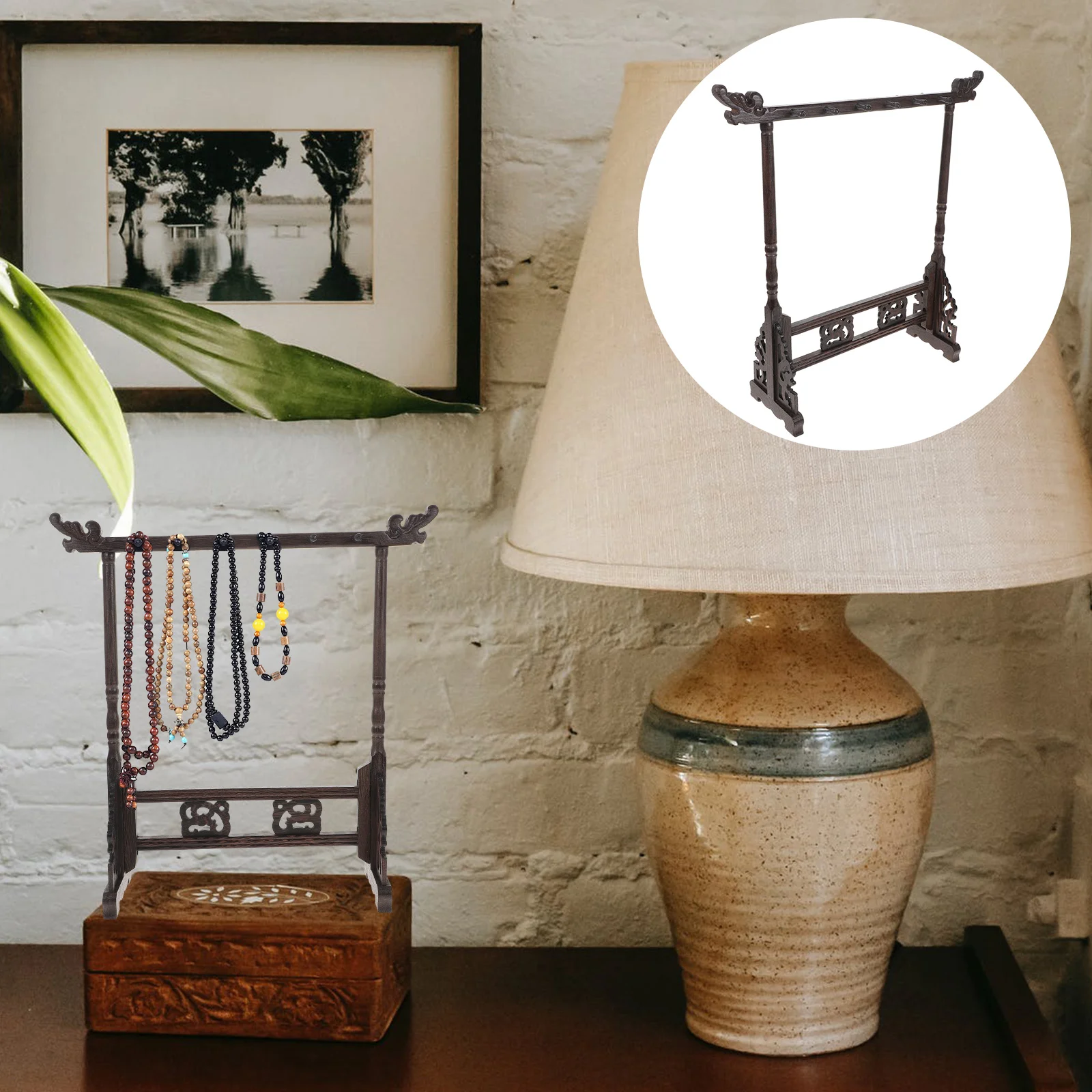 Necklace Holder Necklace Hanging Organizer Rack Bracelet Display Stand