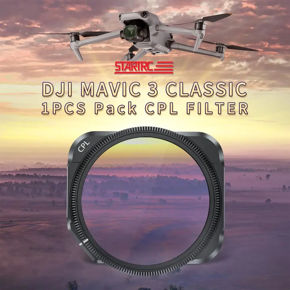 

CPL Регулируемый фильтр для объектива камеры совместимый с Dji Mavic 3 Classic Youth Edition аксессуары для дрона