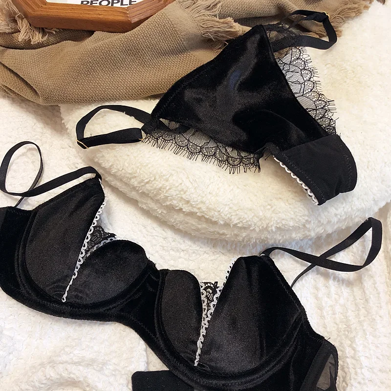 Новинка 2022 Женский бархатный сексуальный комплект нижнего белья тонкое