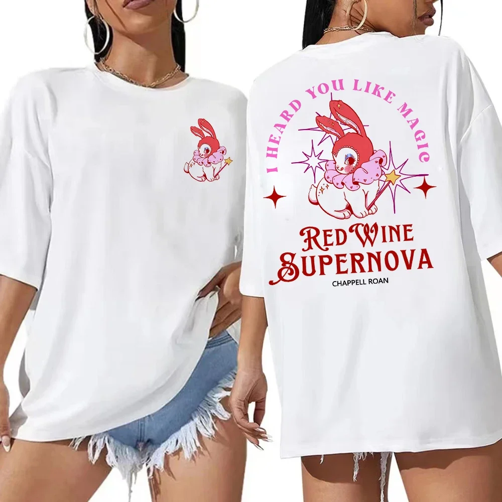 Футболка Red Wine Supernova Chappell Roan мужская/женская одежда Harajuku летняя футболка Midwest Princess