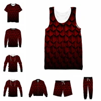 vitinea new 3d full print red dragon scales t shirtsweatshirtzip hoodiesthin jacketpants four seasons casual