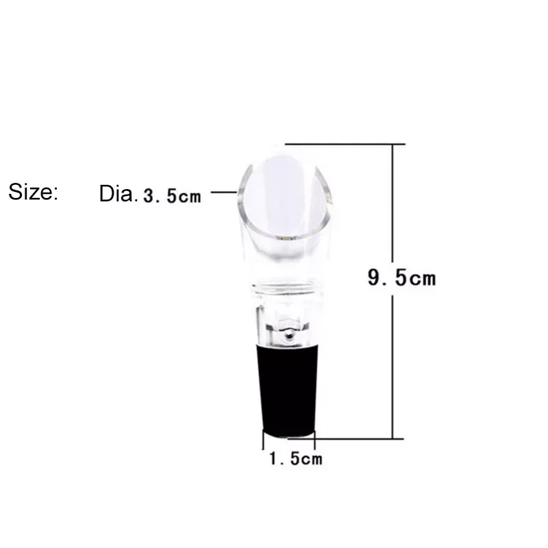 

Red Wine Aerator Quick 360 degrees Rotating Wine Pourer Decanter Cap for Bottles Bar Accessories 1pcs