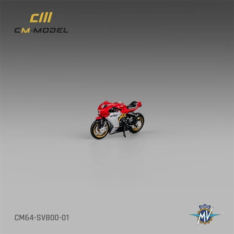 CM МОДЕЛЬ 1:64 MV Agusta SV800 с красной литой под давлением модель автомобиля showgirl
