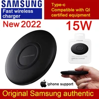 original 15w samsung fast wireless charger pad for galaxy s22 s21 s20 ultra s10 s9 s8 plus note8 note9iphone 12 13qiep p1100
