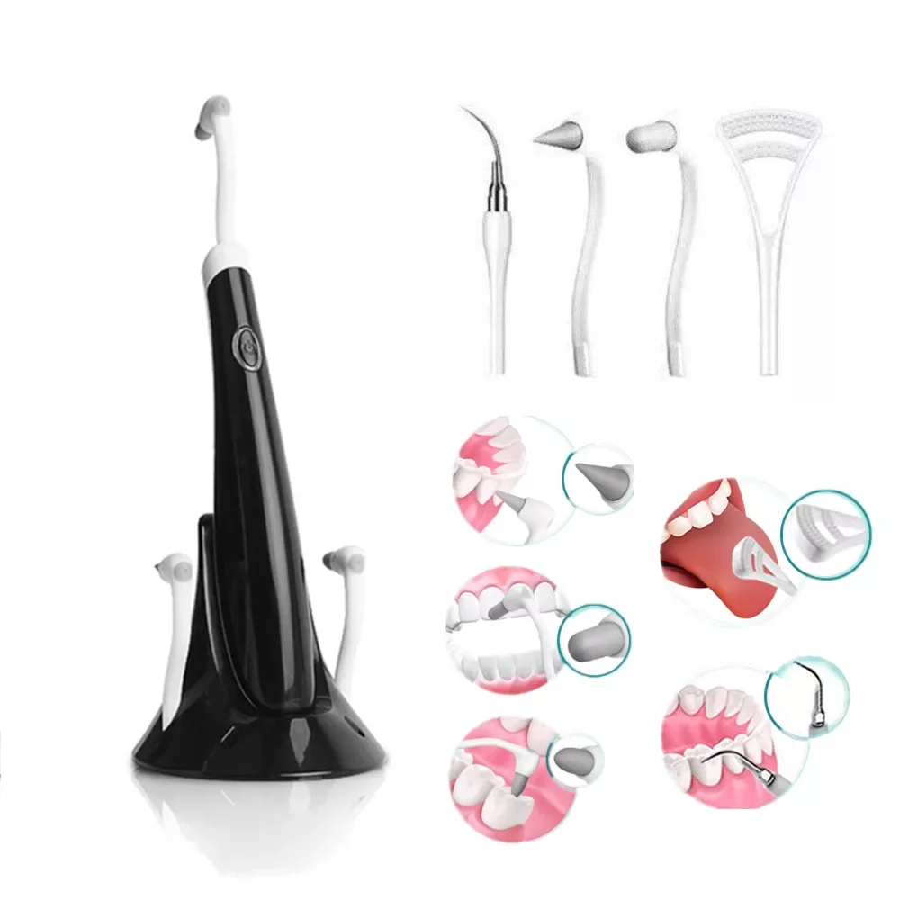 

5 in 1 Dental Scaler Teeth Whitening Ultrasonic High Frequency Teeth Calculus Stains Tartar Remover Oral Care Teeth Cleaner