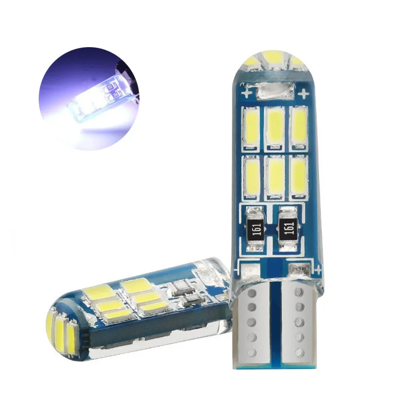 

100 шт., автомобильные лампы T10 W5W 194, 4014 дюймов, 15 дюймов