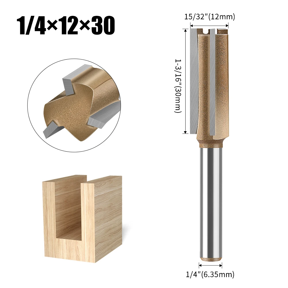 

Профессиональная трехгранная фреза JGZUI Three-edge 1/4 дюйма 1/2 дюйма