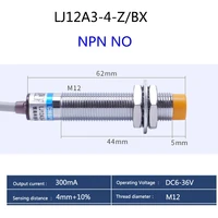 m12 4mm nc no npn pnp metal proximity switch lj12a3 4 zbx ax by ay ex dx inductive approach metal sensor m14 4mm non flush