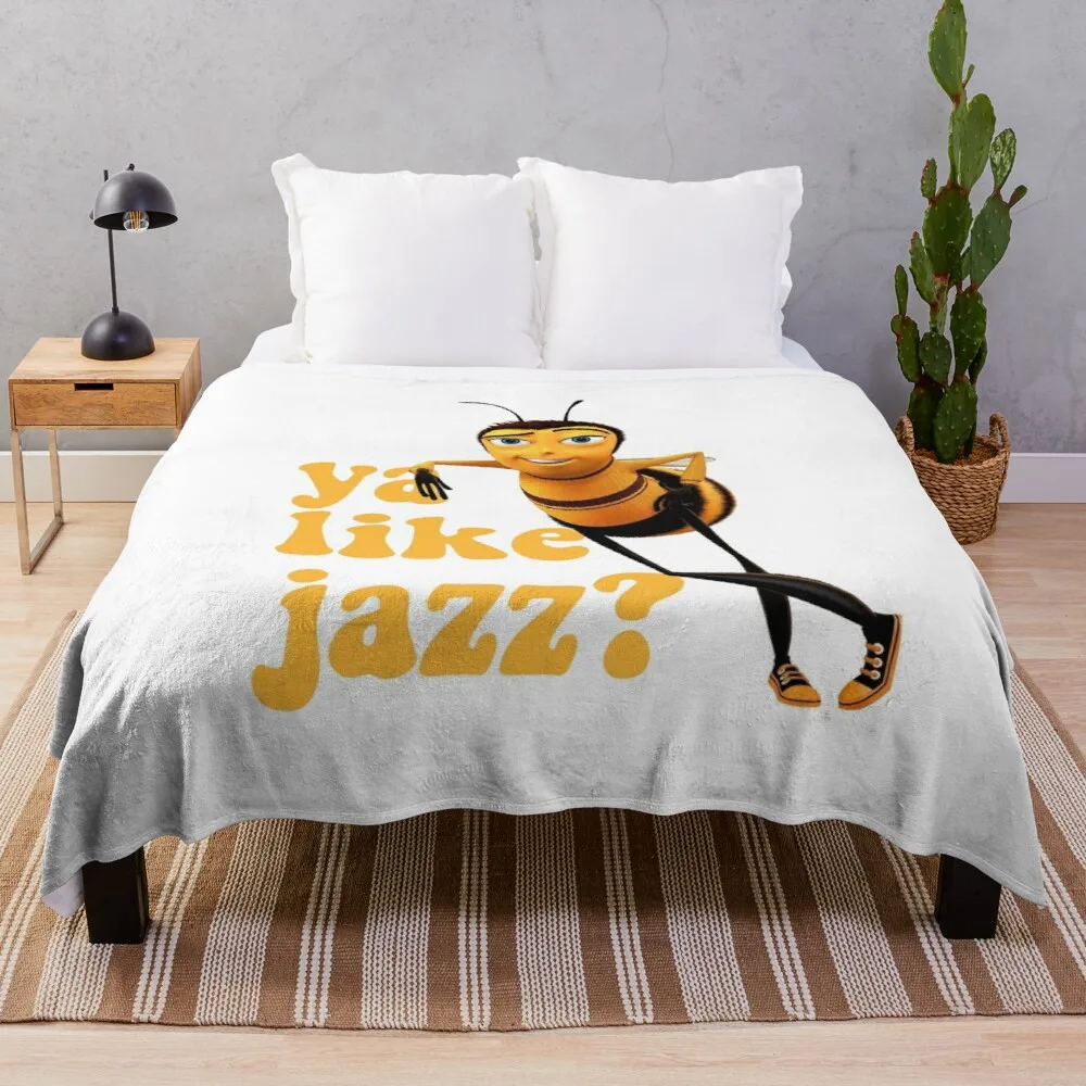 

ya like jazz Throw Blanket Cute Blanket Plaid Vintage Blanket Decorative Bed Blankets Comfort Recieving Blankets