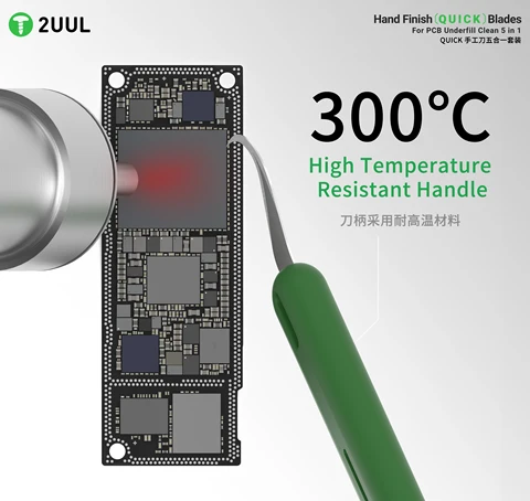 2UUL DA22 ручной полировальный набор ножей для удаления QUICK для мобильных телефонов PCB чистка материнской платы BGA NAND чип очистка клея соскабливание