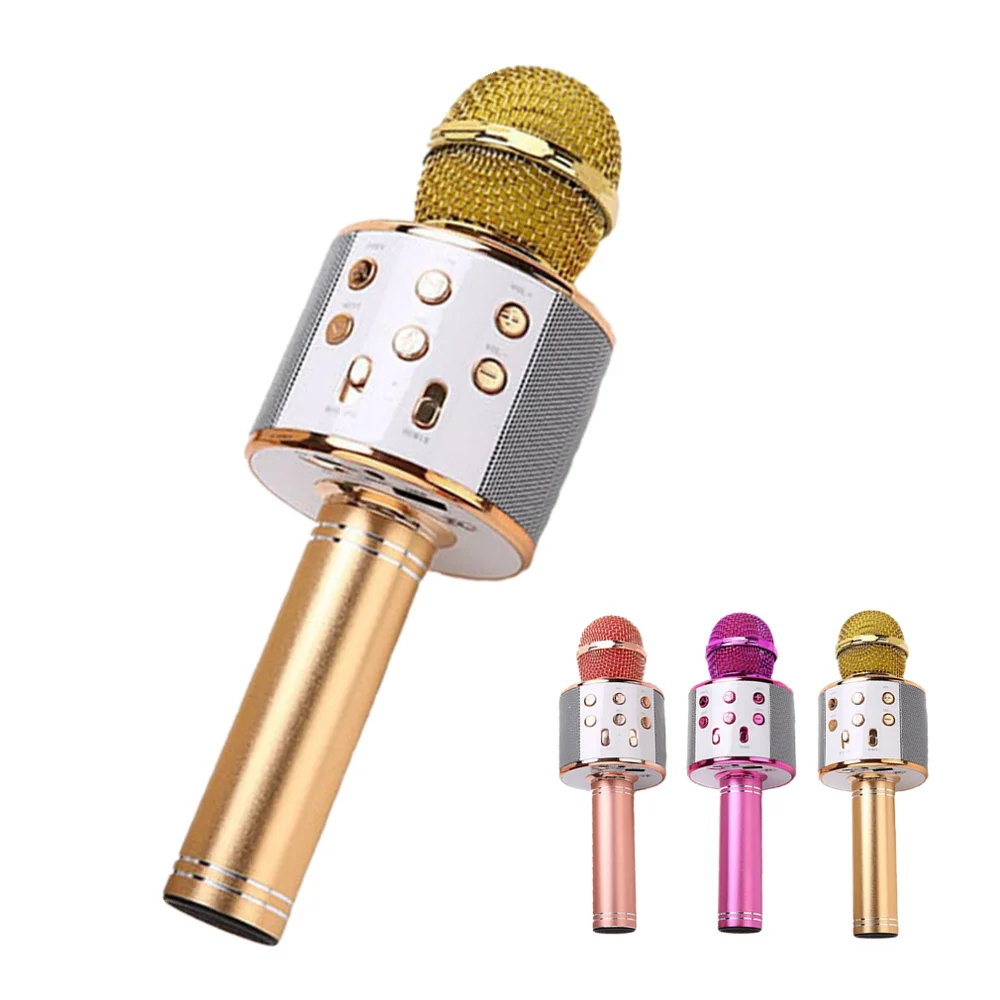 

-Совместимый микрофон для караоке, беспроводной микрофон, профессиональный динамик, ручной микрофон, проигрыватель для вокала, с рекордеро...