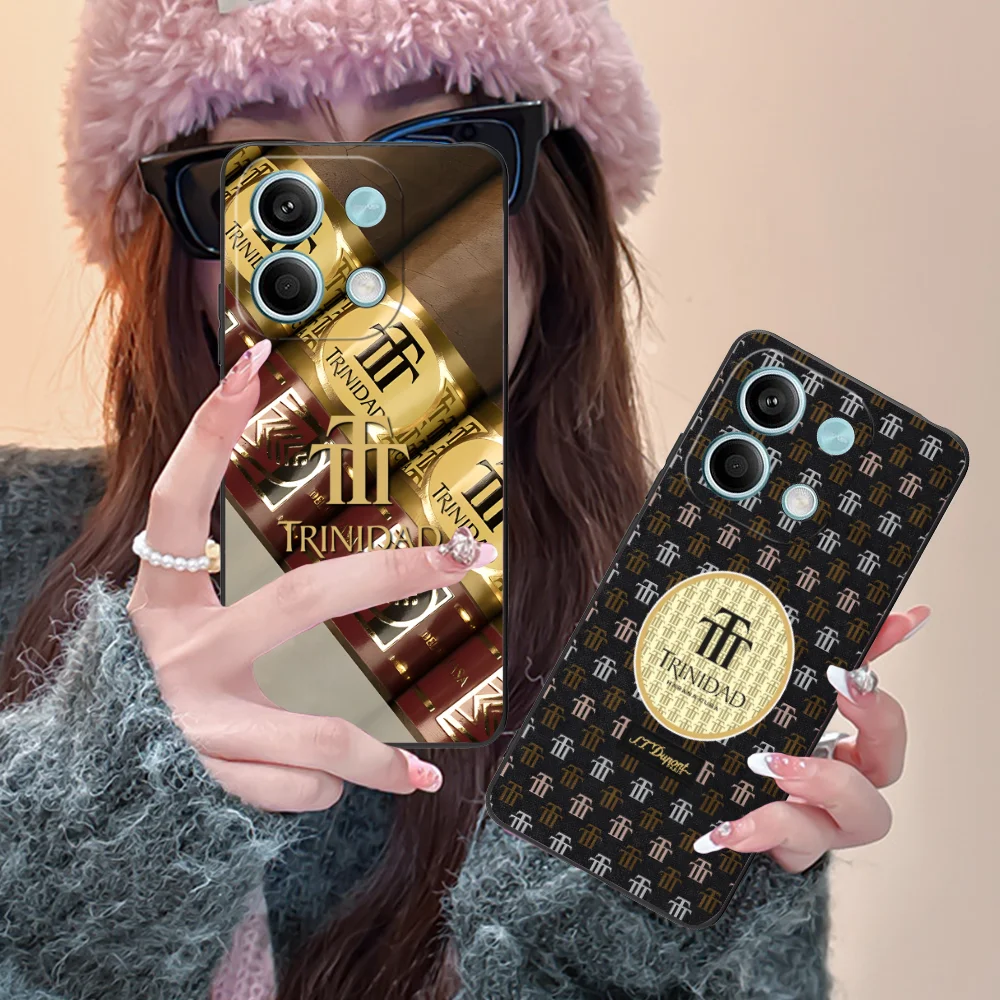 Mobile Trinidad Phone Case for Xiaomi Redmi Note 13 12 11 10 9 8 7 6 S A Pro Lite Plus 5G Black Cover Smartphone Cellphones