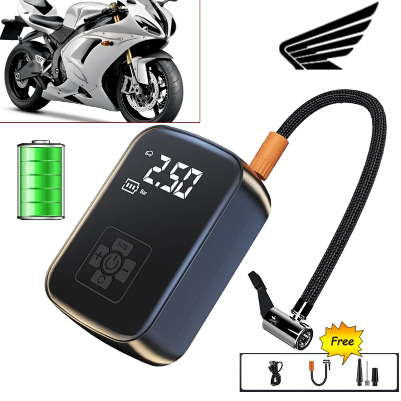 

Беспроводной многофункциональный насос для шин мотоцикла Honda CBR 125R 954 600 F4i 650F 650R 1100XX 1000F CBR 600RR 1000RR