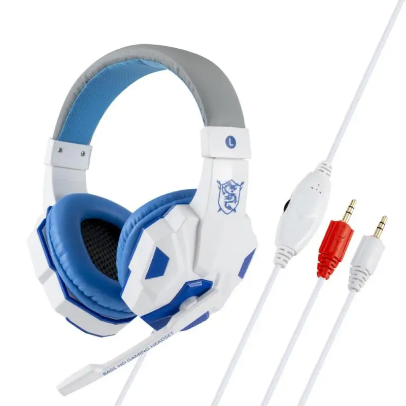 

1pcs Gaming Headphone Led Light Bass Stereo Noise Reduction Mic Gamer Headset For PS4 PS5 Xbox Laptop PC Wired Headset Gifts