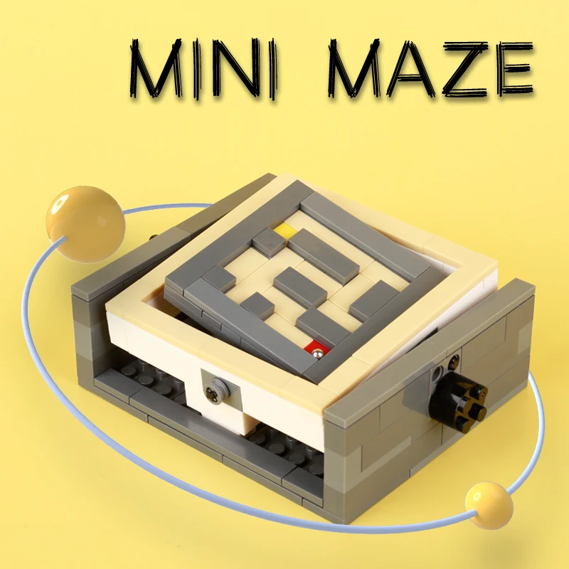 MOC City MINI Maze Building Blocks Street View Board Games House Decoration Eduction Bricks Puzzle Assemble Friends Toys Gifts