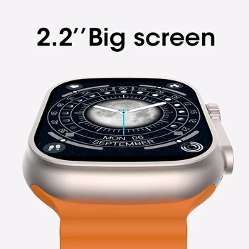 VWAR Ultra Max Smartwatch Series 8 Titanium Alloy 1:1 49mm Size 2.2" Screen GPS Route Track Sports Smart Watch IP68 Waterproof 3