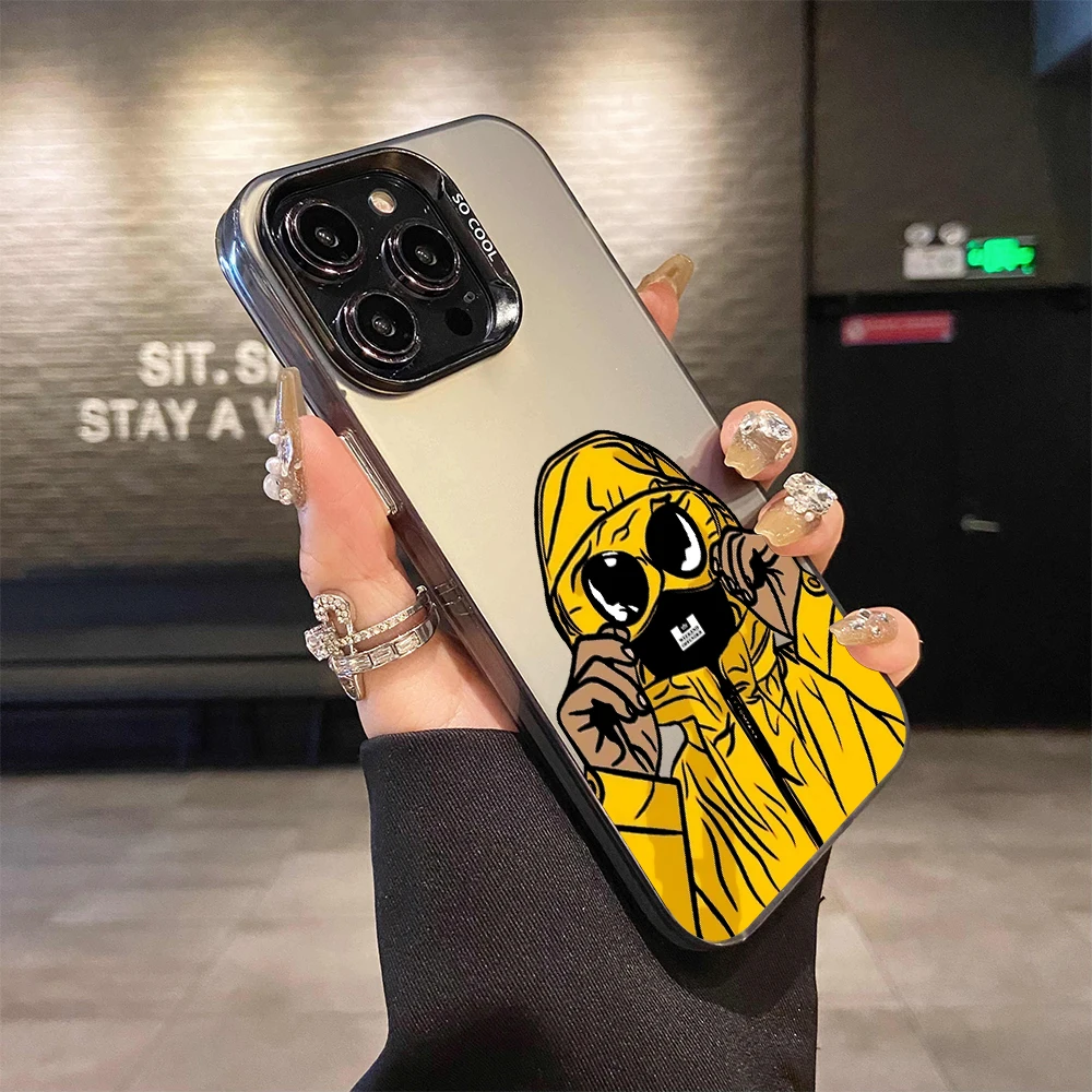 Фото Чехол для телефона с масками C-characters iPhone 16, 15, 14, 13 Pro 12, 11 Pro Xs X XR Max Laser Hard PC + TPU Чехлы Задняя крышка-S7228 Cover №2