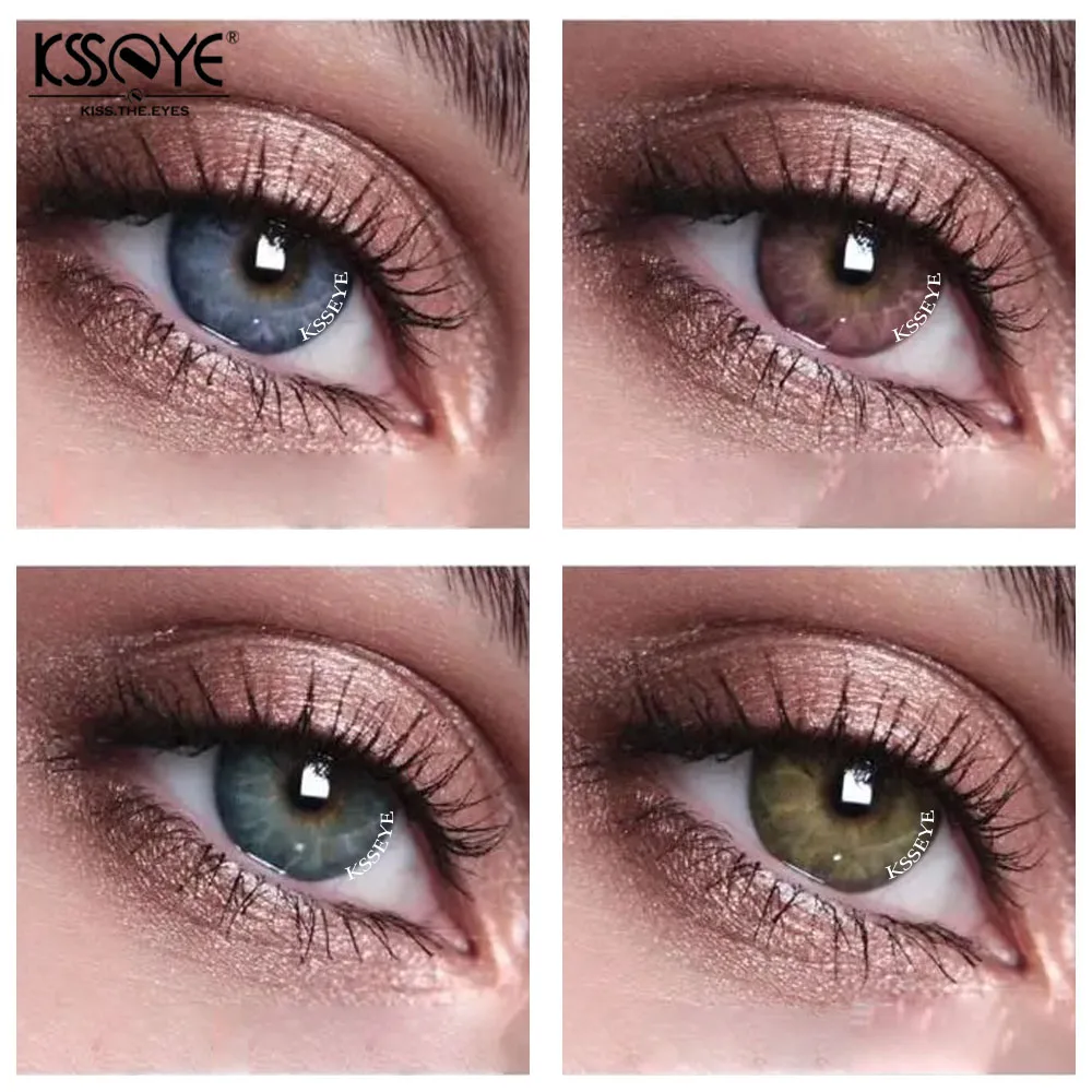 KSSEYE Natural Contact Colored Lenses For Eyes Beauty Color Lens Eyes 1 Pair Gemstone Colored Contact Lens