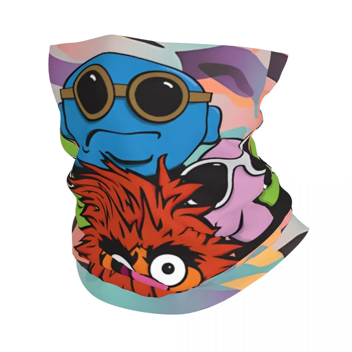 Забавная бандана накидка на шею шарф для мотокросса с принтом Улица Сезам